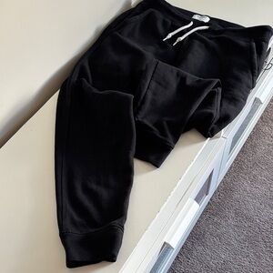 Black Men’s joggers with White Drawstrings
